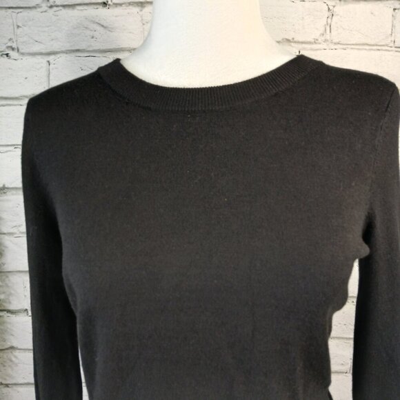 WOMENS FABLETICS BLACK SWEATER, BACKLESS, LONG SLEEVE, SIZE XS - Picture 6 of 8